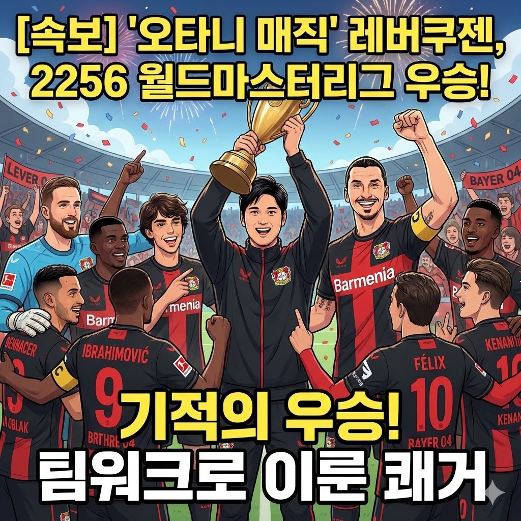 [오타니 매직] 레버쿠젠, 2256 리그 우승